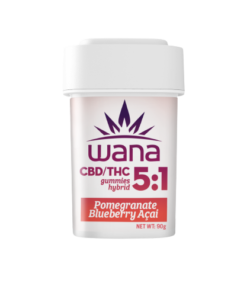 Buy 5:1 CBD:THC Organic Pomegranate Blueberry Acai Gummies